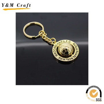 Custom Zinc Alloy Souvenir Gold Color Keychain with Customize Logo